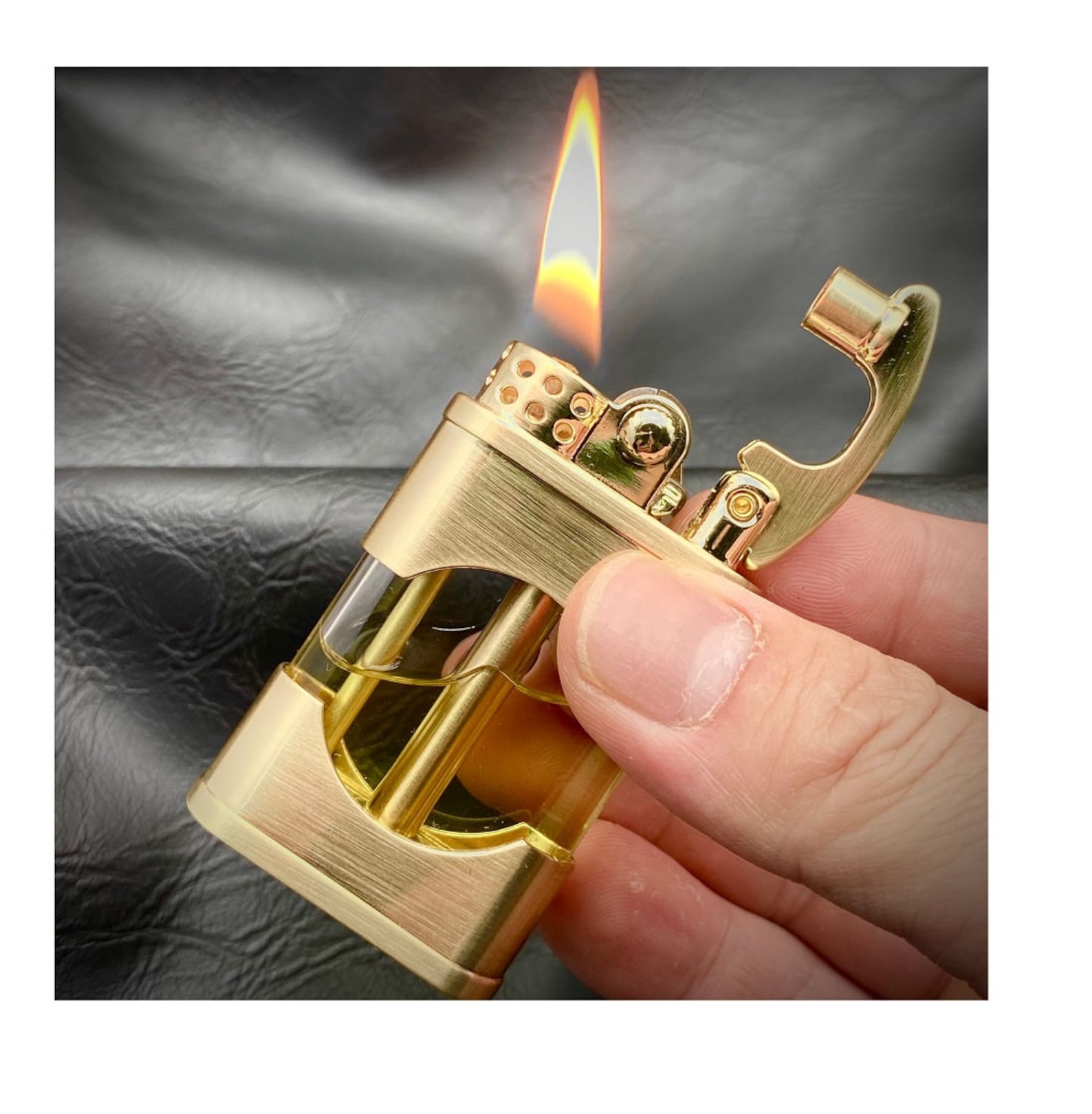 Automatic ignition Lighter Handmade Brass Lighters Unique Etsy