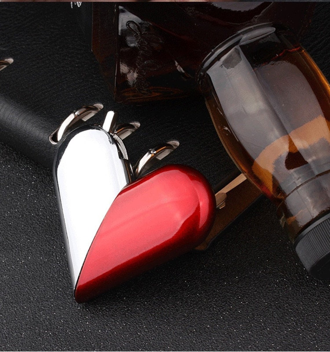 Heart Lighters Folding Rotary Heart Shaped Lighters Funny Etsy
