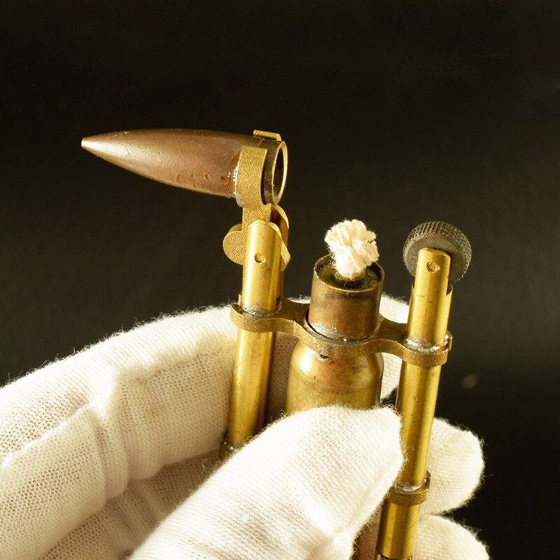 Unique Lighter Handmade Retro Brass Bullet Shape Vintage Etsy
