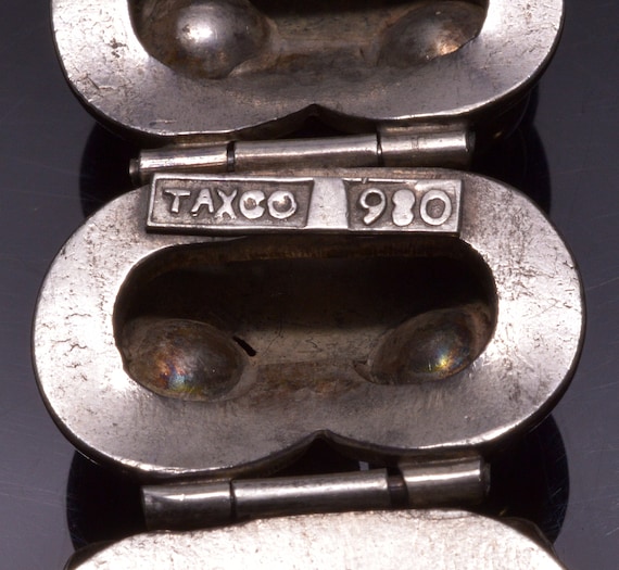 Early Mexican Taxco Silver Bracelet C.1930 - image 6