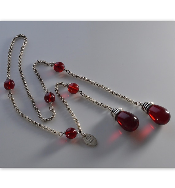 【Les Bijoux de Sophie】ビジュードソフィー うさぎネックレス French Les Bijoux De Sophie Cherry Red 