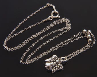 Italiaanse sterlingzilveren hanger ketting ca. 1960