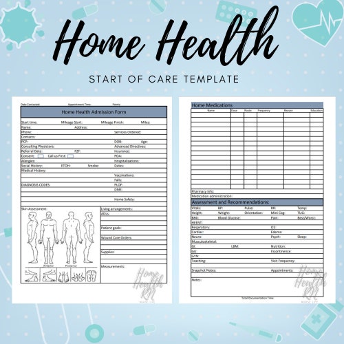 Home Health Nurse Home Health Visit Form Template OASIS Etsy Home Health Nurse Home Health Visit Form Template OASIS Etsy