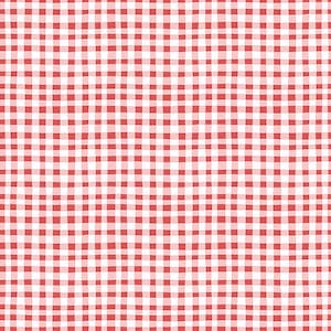 May include: A seamless pattern featuring a classic red and white gingham design. The pattern consists of evenly spaced squares, creating a checkered effect. The red color is a vibrant hue, and the white provides a clean contrast. This pattern is suitable for various craft projects.