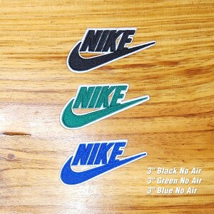 3 Green Nike iron-on patch