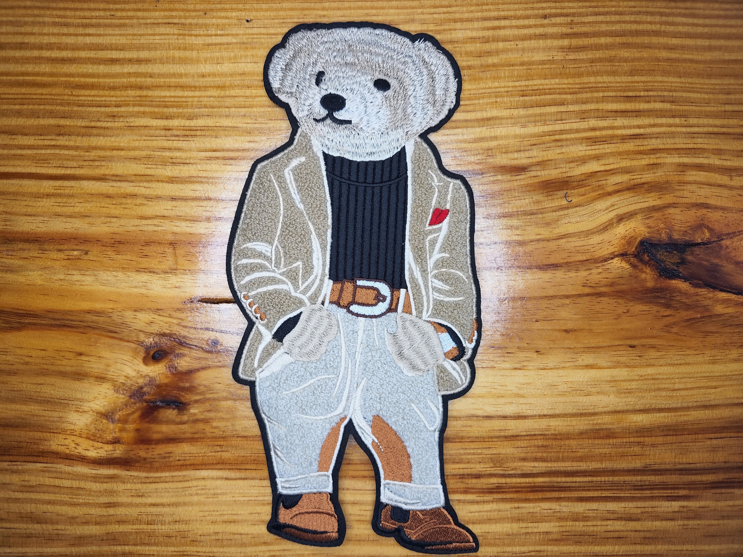 NEW MotoBear Chenille Iron-On Patch!