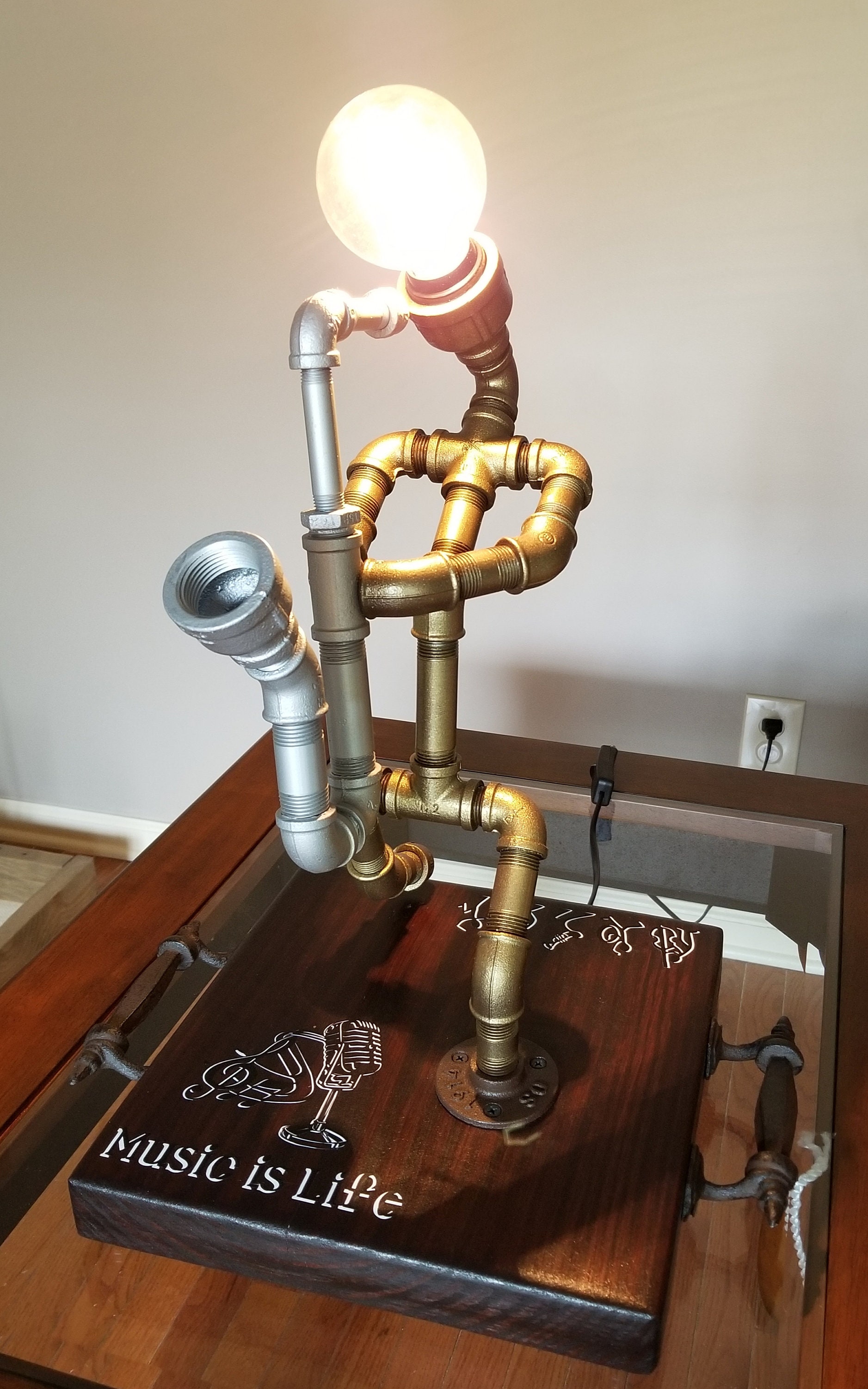 Iron Pipe Lamps Etsy