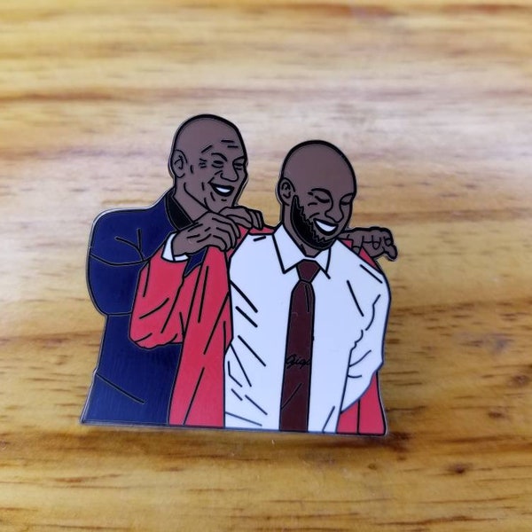 1.5" Enamel Pin, Michael Jordan Inducting Kobe Bryant Into the Hall of Fame