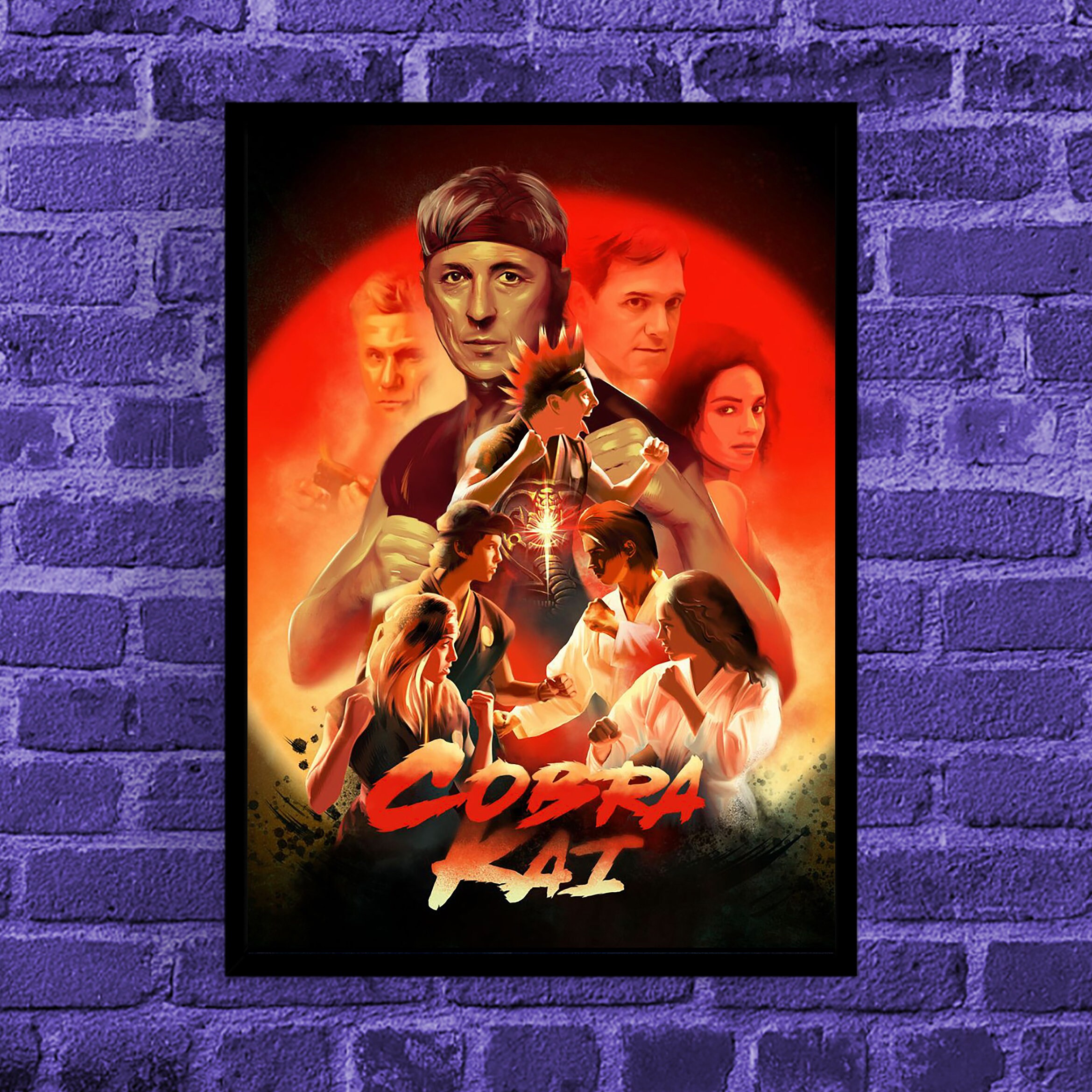 Cobra Kai Poster / Canvas Wall Art Poster Print Canvas Etsy