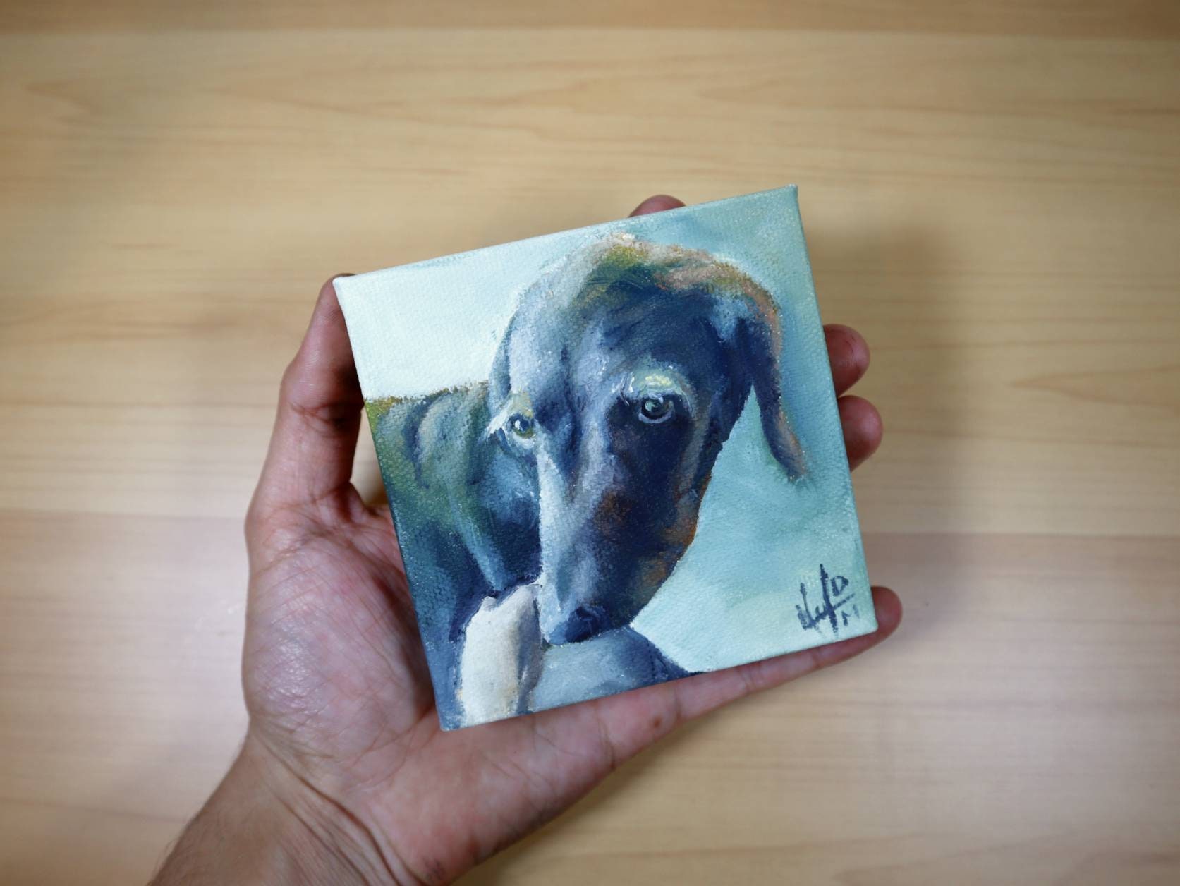 Pet Portraits from photos Oil Painting 100% handmade | Etsy