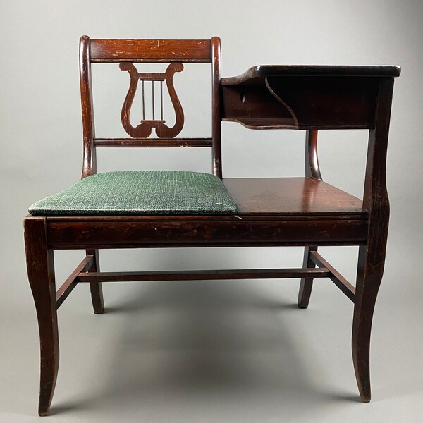 1950s Cherry Wood Gossip Girl Chair