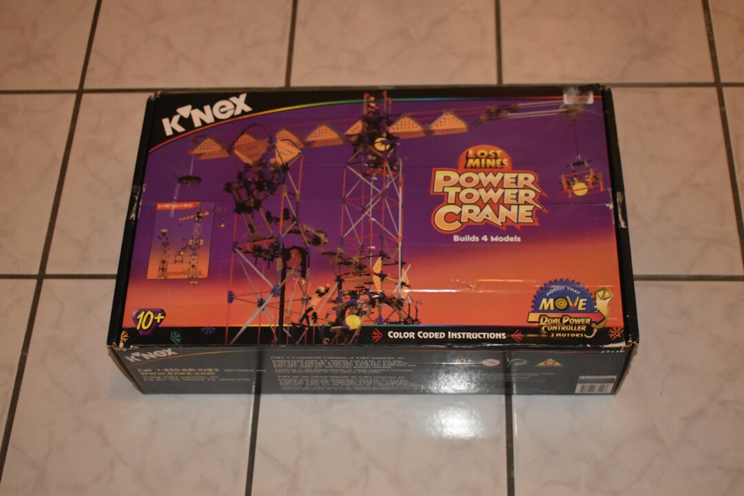 K'NEX NEW Lost Mines Power Tower Crane Open Box Model Etsy