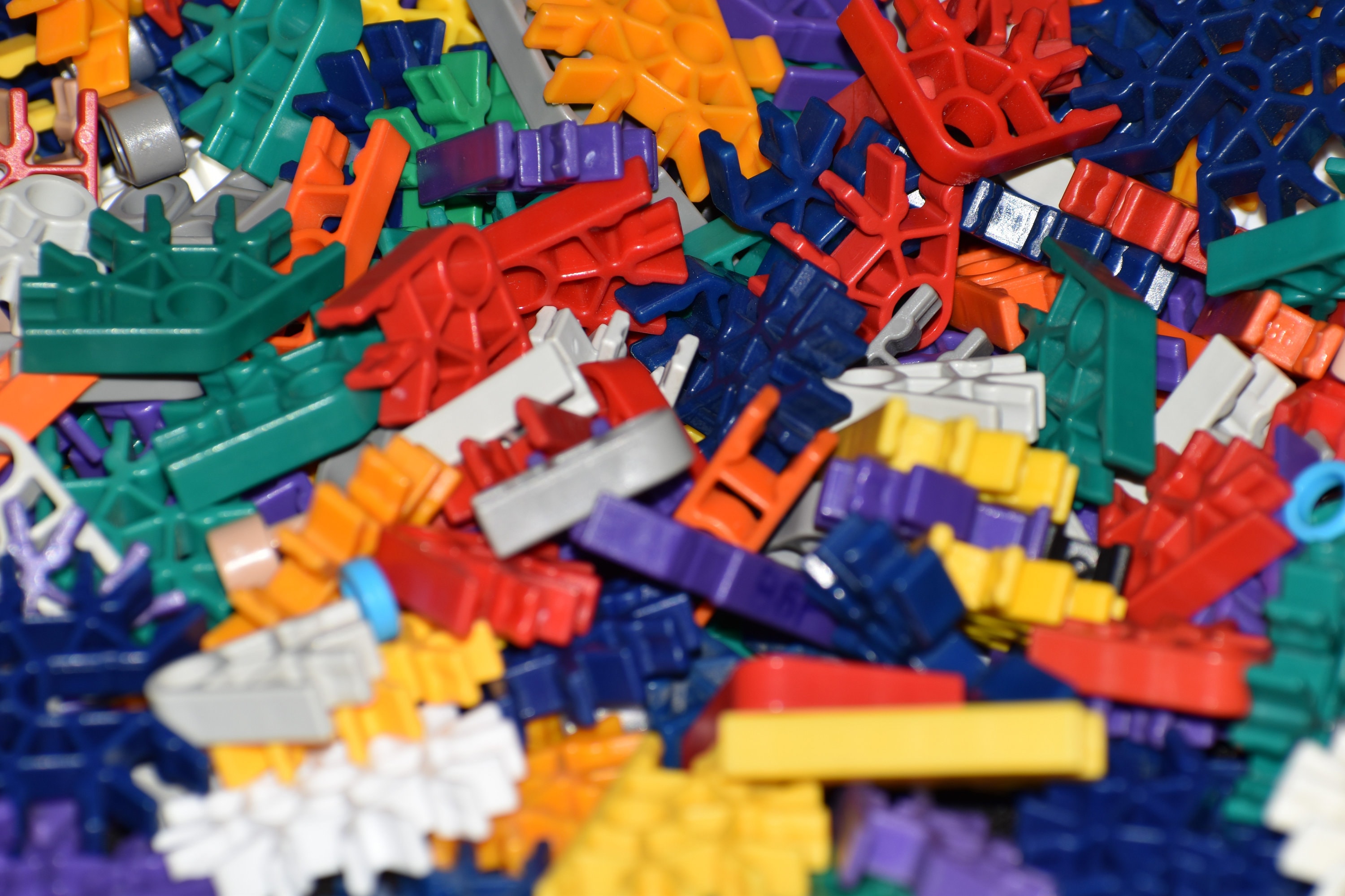 100 Connettori Terminali Asta Blu K'NEX Rari - Posizione Singola Clip Sottobicchiere