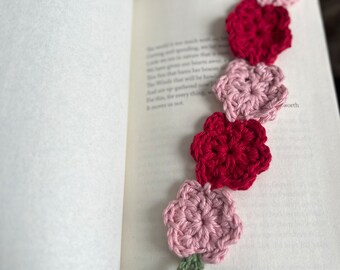 Crochet Flower Bookmark