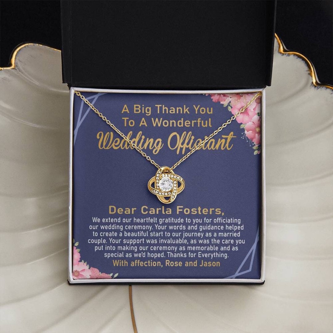 Personalized Wedding Officiant Gift Wedding Officiant Gifts Etsy