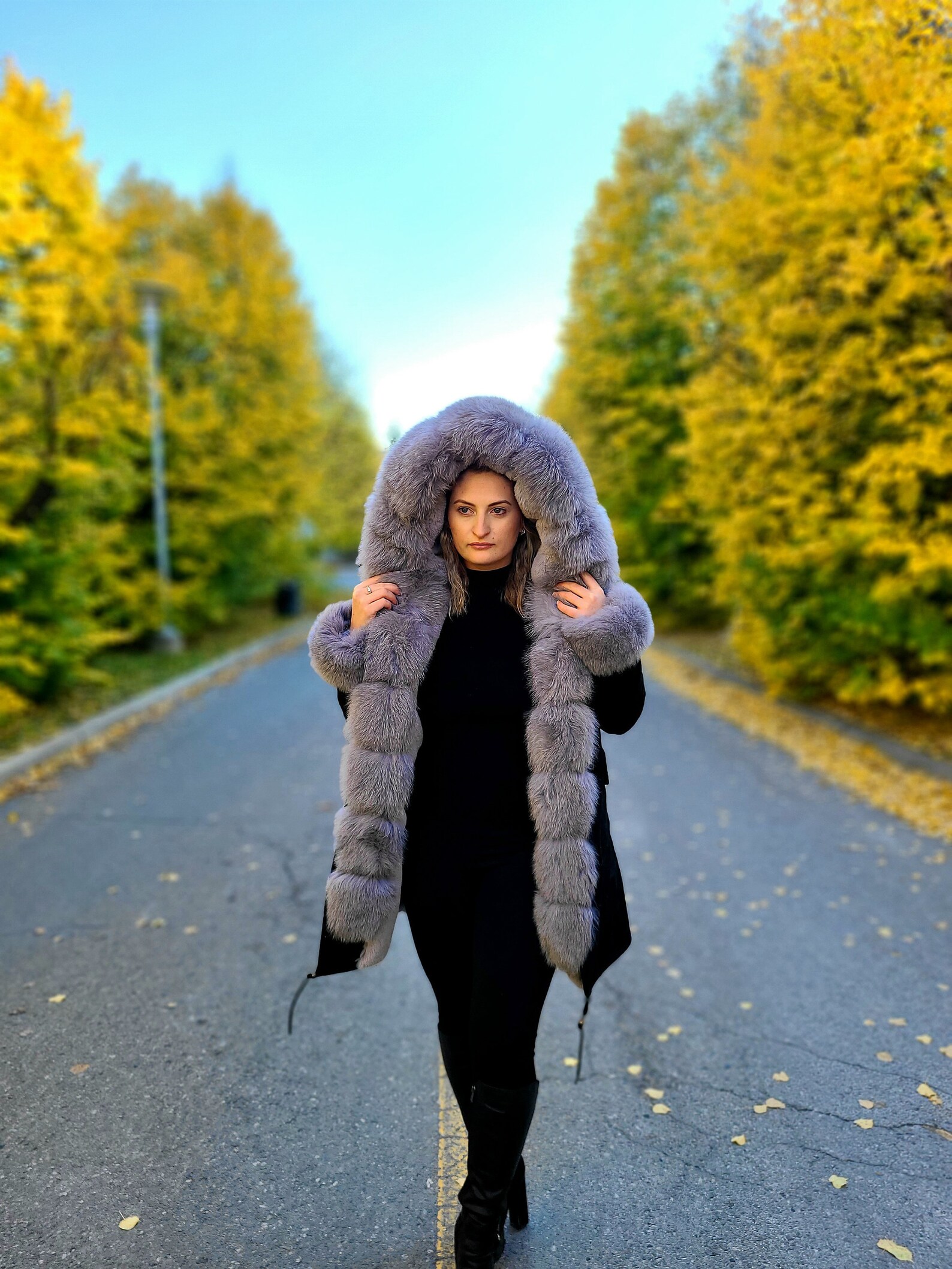 Womens Fur Parka Etsy
