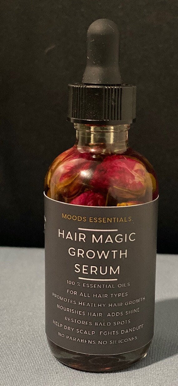 Rose Oil Hair Growth Serum Etsy