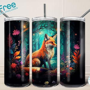 DOAKIZZ Fox Gifts,Fox Gifts for Women,Fox Gift Stainless Steel  Tumbler Cup 20OZ 1PC,Fox News Gifts,Fox Gifts for Girls,Fox Gifts for Fox  Lovers,Fox Baby Gifts,Cute Fox Gifts,Advice From A Fox Tumbler