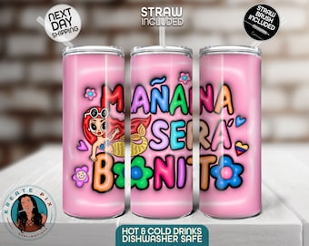 Karol G Fan Favorite - Mañana Sera Bonito 20oz Tumbler in 3 prachtige kleuren