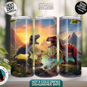 Dinosaur World 20oz Tumbler - Perfect for Adventure Lovers