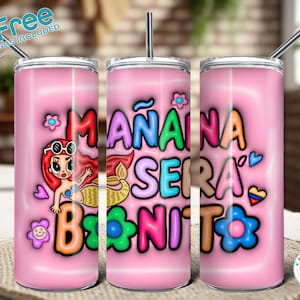 Mañana sera bonito 3 different colors, Karol G 20oz tumbler wrap, digital download, instant download + 12 free tumbler wraps