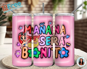 Mañana sera bonito 3 verschiedene Farben, Karol G 20oz Tumbler Wrap, digitaler Download, sofortiger Download + 12 kostenlose Tumbler Wraps