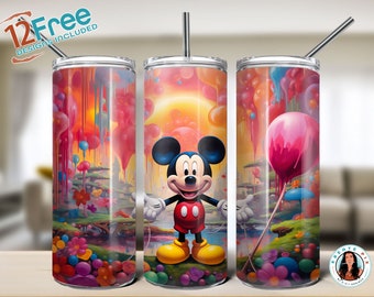 Mickey Mouse 20oz tumbler wrap, digital download, instant download + 12 free tumbler wraps