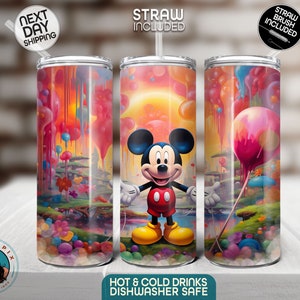 Mickey and Minnie Mouse 20oz Tumbler - Disney Inspired Cup for Disney Fanatics