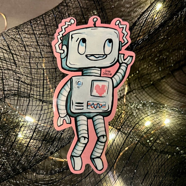 Love Robot | Witchcraft Stickers, Laptop, Skateboard, Hydro Flask, Phone Weatherproof Stickers