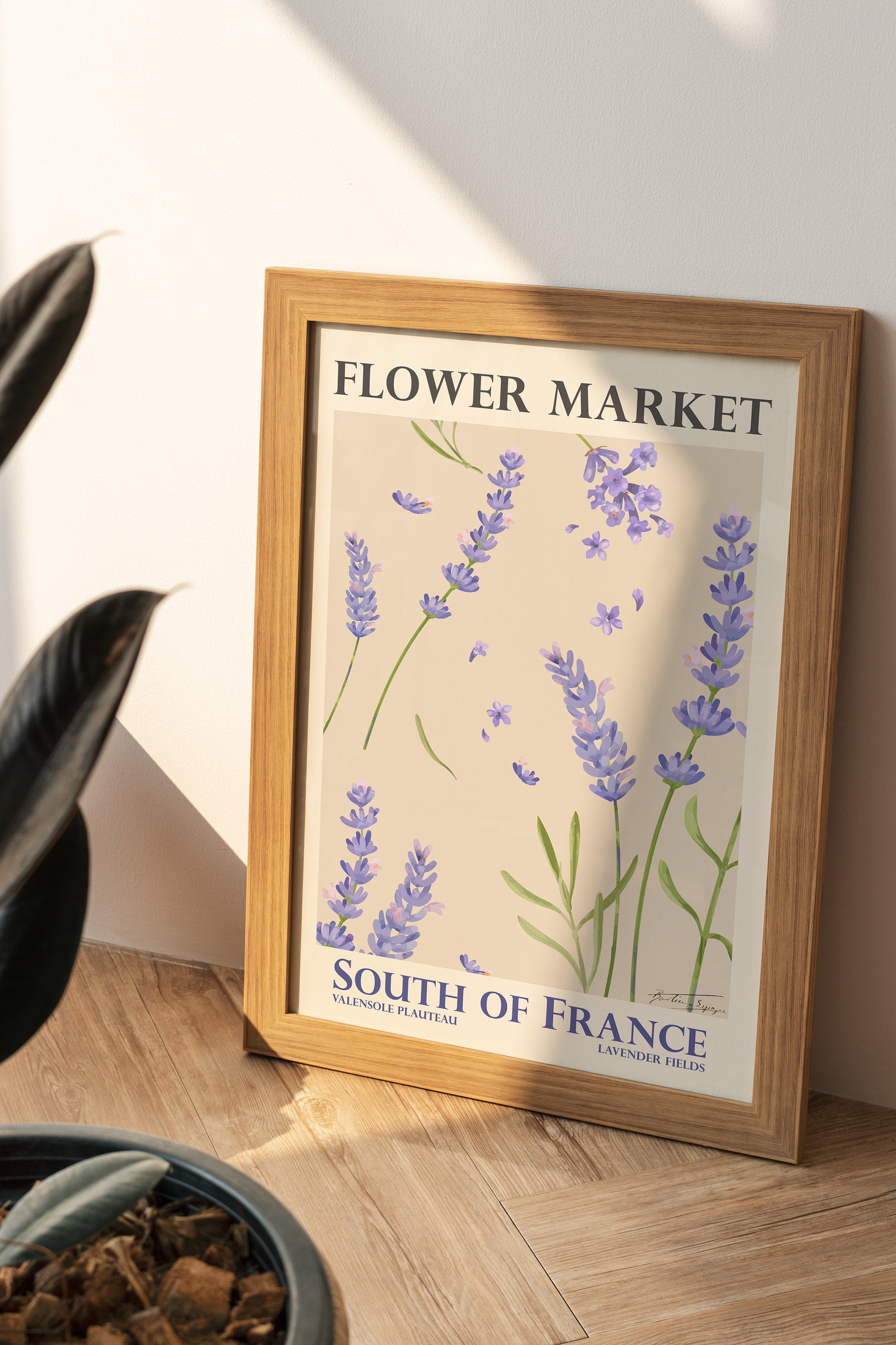 Flower Market Printable Art | France Lavender | Digital Art | Lavender ...