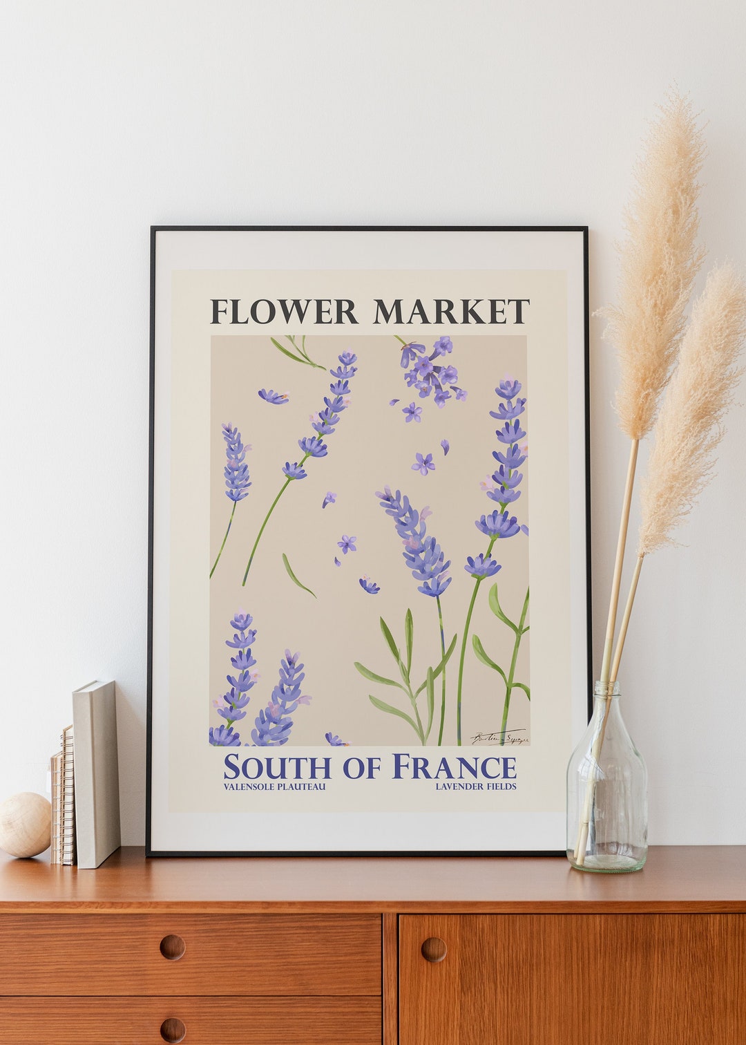 Flower Market Printable Art | France Lavender | Digital Art | Lavender ...