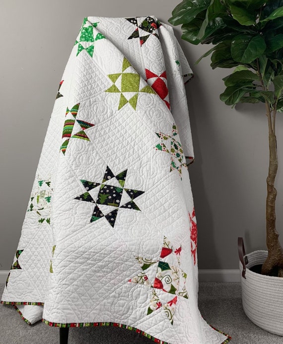 Ohio Star Christmas Quilt 74 X 74 - Etsy