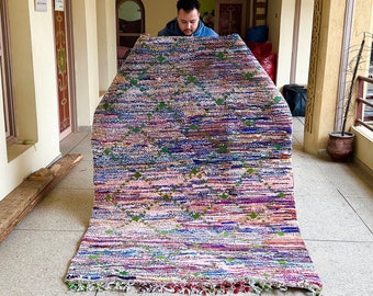 STUNNING MOROCCAN RUG, Geometric Beni Ourain Wool Rug , Colorful Custom Handmade Carpet, Boho Handwoven Area Rug, Cozy Chic Berber Rug.