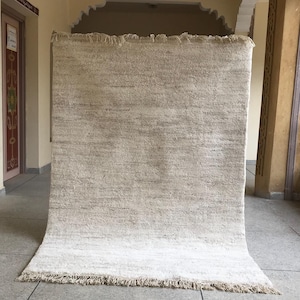 Marokkanischer Beni-Ourain-Teppich nach Maß | Handgeknüpfter Berber-Schafwollteppich | Eleganter Teppich