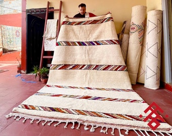 Beni ourain rug Handmade - Custom size rug - Moroccan area rug - Custom moroccan rug - Azilal style rug - Moroccan berber rug - Berber rug
