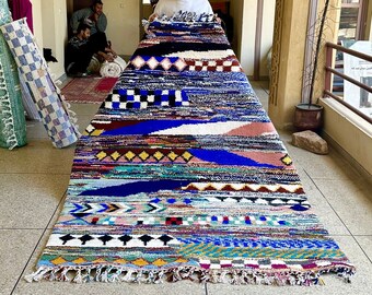 ADORABLE MOROCCO RUG, 8x5.9 Multicolored Wool Carpet, Handmade Rug, Authentic Beni Ourain Rug, Bohemian Style, Moroccan Rug, Large Area Rug