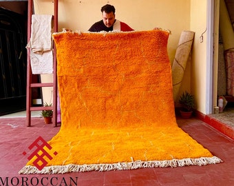 Stunning Boujaad Rug, Moroccan Area Rug, Beni Ourain Rug, New Design Handmade Rug,Orange Morrocan Rug, Wool Moroccan Rug, Bohemian Rug
