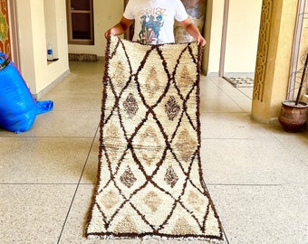 6x2.6 ft _Moroccan Vintage Colorful Rug Runner -Hallway Azilal Rug -Handmade Runner Rug -Old Moroccan Rug -Vintage Extra Long Runner Rug