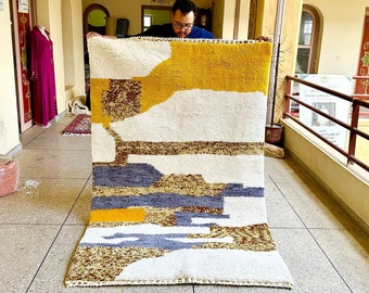 Beni ourain rug, 7.5x4.7ft Authentic Moroccan rug, Berber carpet, Genuine Wool rug, Handmade rug, Beni ourain style, Area rug, Teppich
