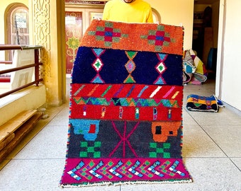 Gorgeous Beni Ourain Rug -Large Moroccan Rug Hand Knotted -Custom Area Rug -Genuine Wool rug -Handmade Moroccan Rug -Beni Ourain style