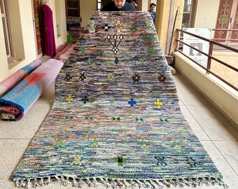 Boujaad Moroccan Rug, 9.9x6.6FT Berber Colorful Rug Morrocan, Handmade Rug , Carpet Morocco, Bohemian Rug Boho, Housewarming Gift For Home