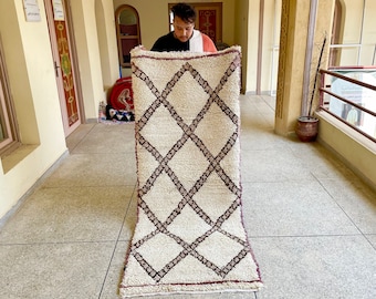 Moroccan Vintage Boucherouite Rug, Contemporary Berber Rug, Handmade Rug, Colorful Berber Rug, Bohemian Design Rug, recycled rug
