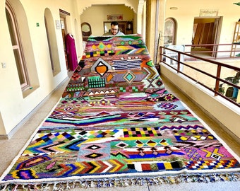 Beni Ourain rug, 13.7x9.6 Moroccan Wool rug, Sheep wool rug, Moroccan rug, Home decor rug, Wool rug,Berber rug,Handmade wool rug,Boujaad rug