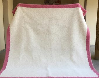 Minimalist Moroccan Rug, White and Brown Beni Ourain Handmade Rug, Scandinavian Wool Carpet, Handwoven Berber Area Rug, Soft Wool Carpet