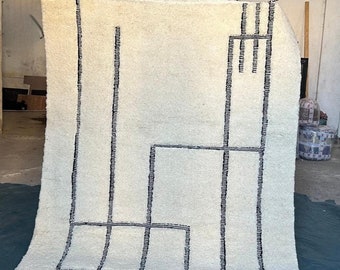 Authentic Beni ourain rug - Moroccan rug - Custom rug - handmade rug - Authentic Moroccan rug - Custom Moroccan rug - morocco rug