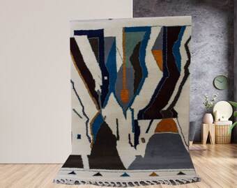 AMAZING COLORFUL moroccan rug, handmade moroccan berber rug, custom moroccan rug, beniourain carpet, carpet moroccan, marokkanischer Teppich