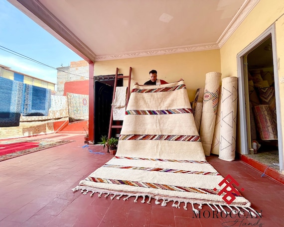 Beni ourain rug Handmade - Custom size rug - Moroccan area rug - Custom moroccan rug - Azilal style rug - Moroccan berber rug - Berber rug