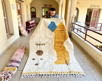 Moroccan Rug custom- Beni ourain Rug- 7.8x5.8 FT wool Rug- Morrocan Rug- Handmade Rug-Morocco Rug- Custom made rug- Berber Rug- Beni rug