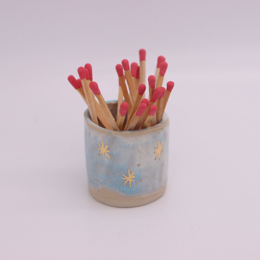 Matchstick Holder With Striker Paper/ Match Holder/ Handmade / Etsy UK