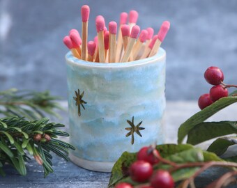 Matchstick Holder With Striker Paper/ Match holder/ Handmade / Matchstriker/ Mindfulness Gift